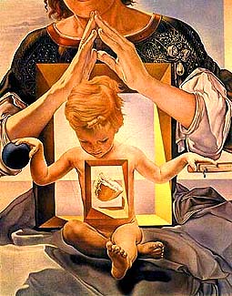 Сальвадор Дали. "Мадонна порта Льигат" (фрагмент). 1949 год. Общественный институт изящных искусств. Милуоки.